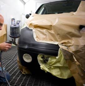 Fig. 3: Overspray Test. After-market painting and body work can be identified if you know what to look for.