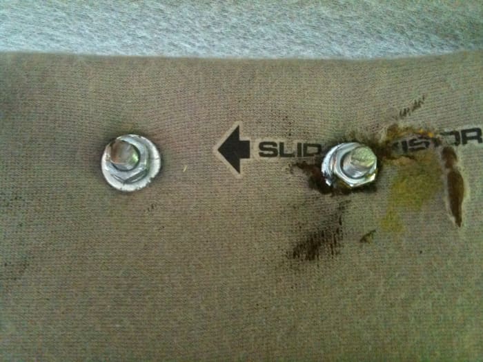 You can see why it is important to keep the drill at a slow speed and to unhook snags. The second one turned out much better.