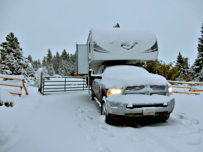 Always make sure to winterize your Rv's fresh water tank, especially if you live in a cold climate.