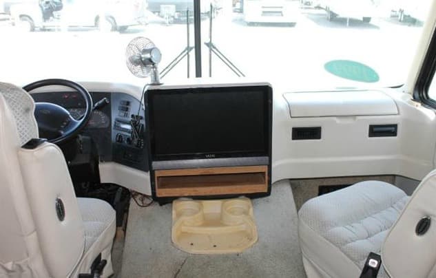 Driver passenger and areas are comfortable and allow room for travel books and other items.