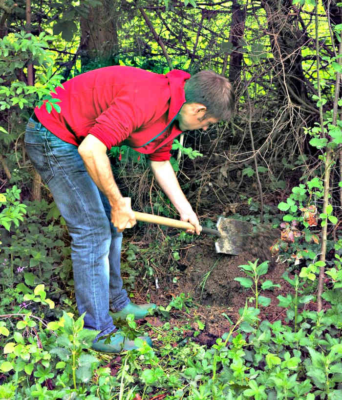 Preparing your land for RV use yourself is hard work.