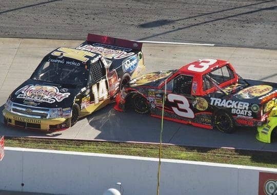 Ty Dillon and Kevin Harvick ended each other's day at Saturday's truck race.