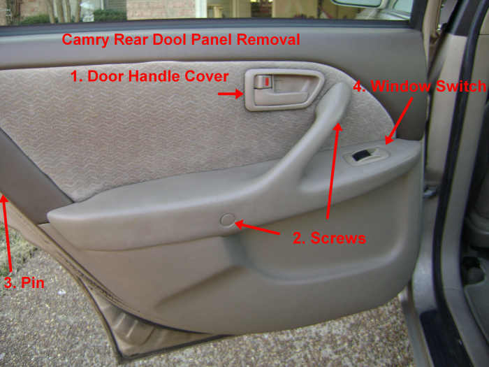 Toyota Camry Rear Door Panel