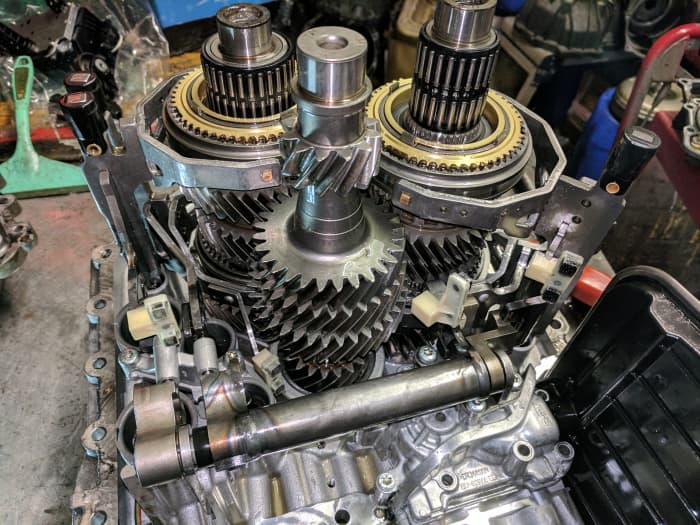 Transmissions need lubrication to prevent the metal components from breaking up. This can be a problem when towing.
