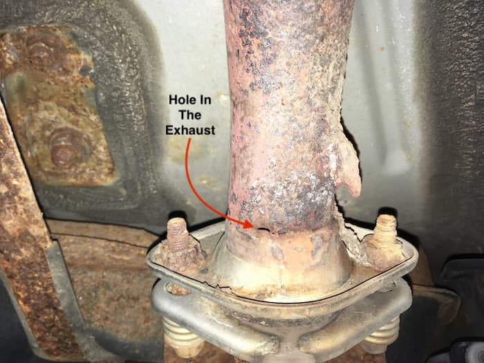 Any leaks in an exhaust system can smell like a gas leak, especially if the leak is before the catalytic converter.