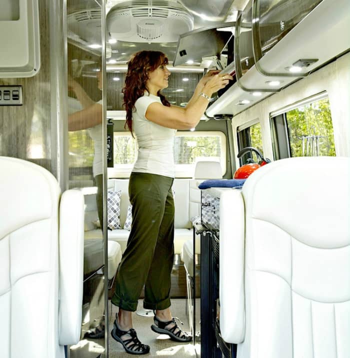 RV owners must stock their coaches with household goods that save space and are light weight.