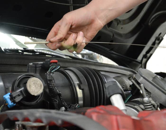 Low oil level can cause valve train noise.