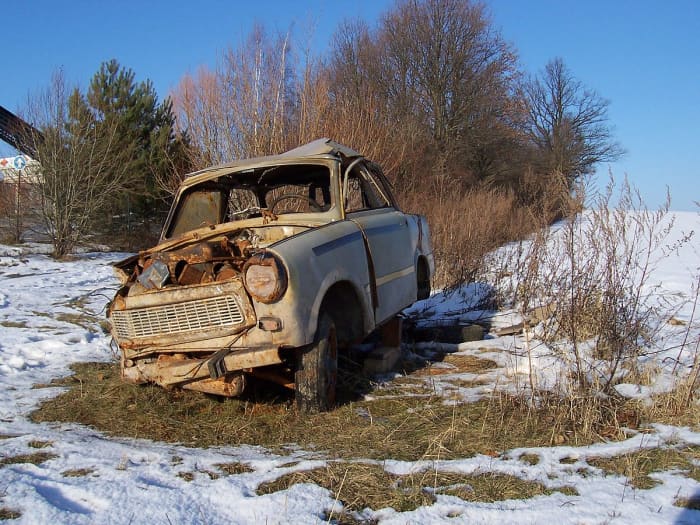 Thousands of East Germans escaping to the West simply abandonned their Trabants once they reached friendlier countries.