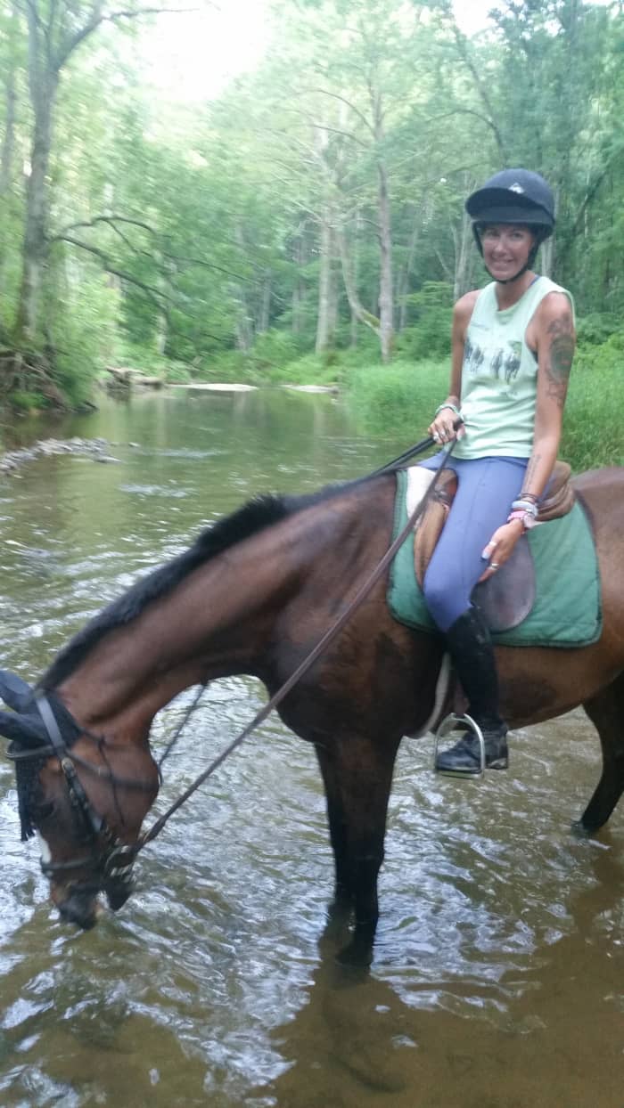 As your position improves you will gain confidence and be able to try new things like riding out on trails!