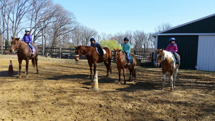 Take advantage of riding in group lessons or watching others ride to help see what right and wrong looks like.