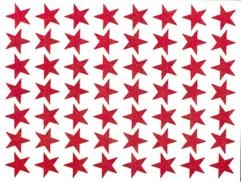 Star stickers signify the the items on the list are either completed or carried forward to another day.
