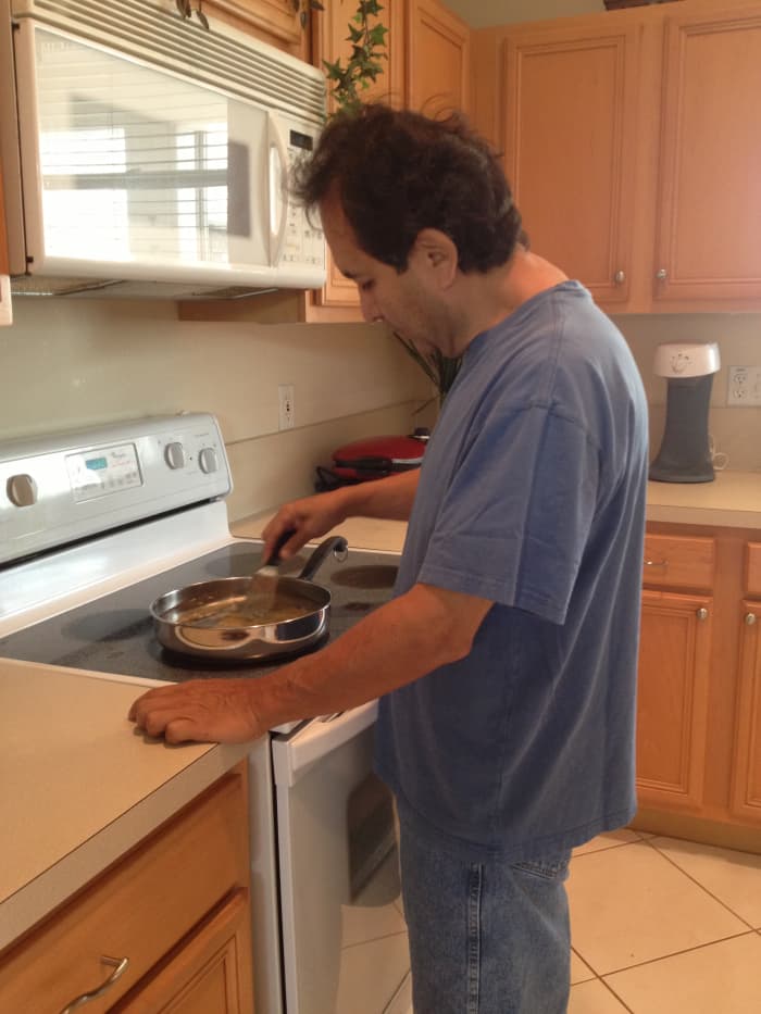 Cooking has always been an area of interest for my husband. Now that he has the time, he is an excellent chef!