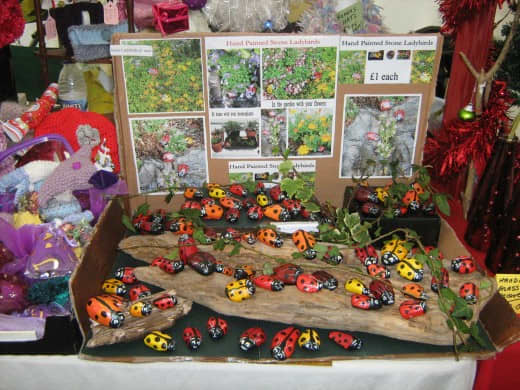 Ladybugs Painted on Rocks