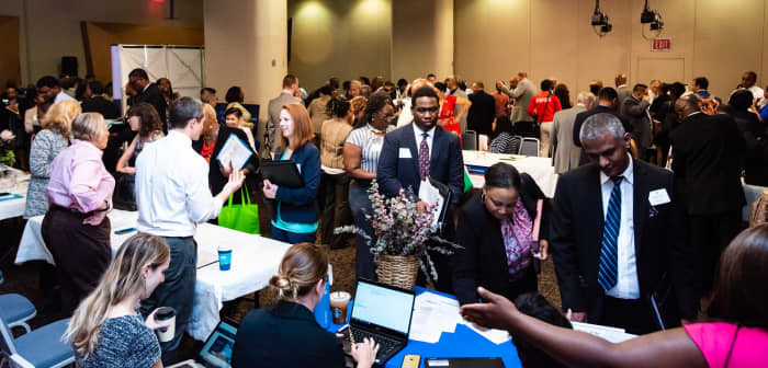Attending a job fair or career club meeting counts as one job search toward your weekly quota.