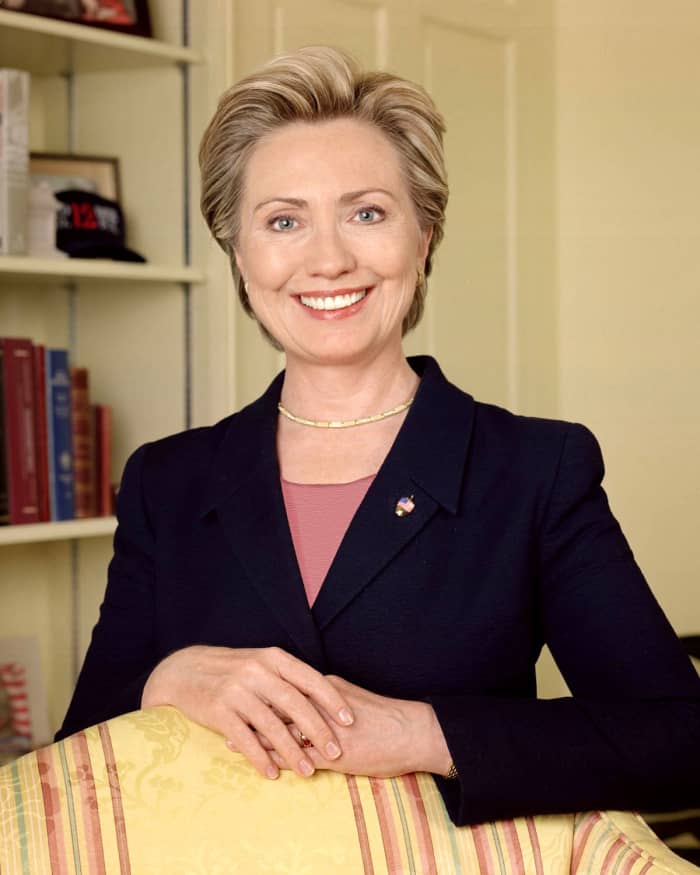 This is Hilary Clinton's official portrait for the US Senate.