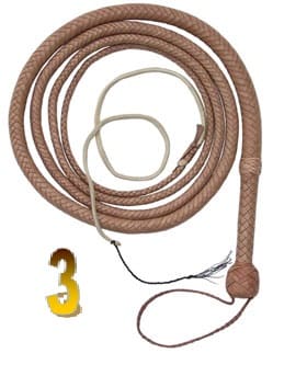Item 3—Bullwhip. A bullwhip is useful as a good attention-getter at meetings and doubles as a fashionable accessory with office formal wear.