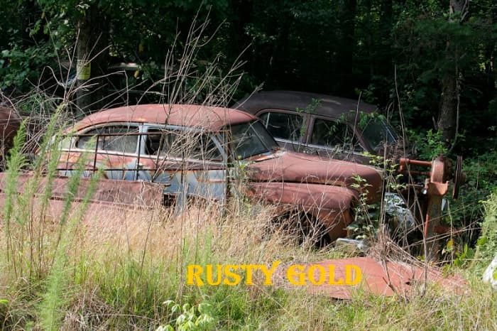 " Rusty Gold" bezieht sich auf alte Objekte, die in einem schlechten Zustand zu sein scheinen, aber aufgrund ihrer historischen oder kulturellen Bedeutung tatsächlich etwas wert sind. 