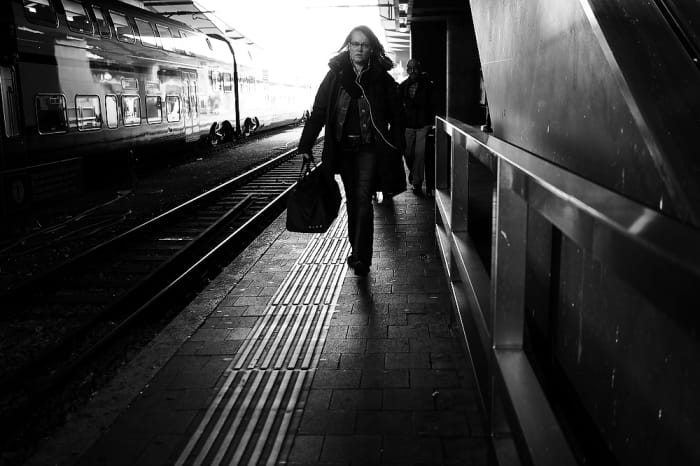 Better get goin' while the gettin' is good. Racing off to work. Gotta go, gotta go ...