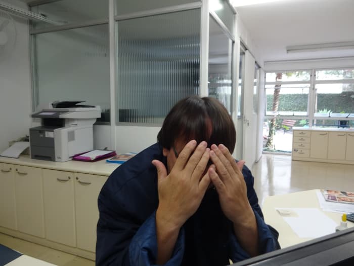 There are appropriate ways to deal with criticism at work. Hiding your face in shame and embarrassment isn't one of them.