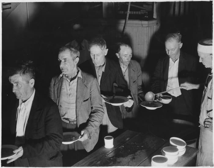 Photograph of a Soup Kitchen during the Depression