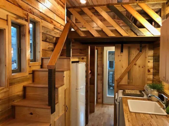 Sadly, lofts are usually off limits to people who cannot climb ladders or walk up stairs. Ramps can be built, but they may end up taking a lot of room, and it is difficult to get out of a wheelchair with a low loft ceiling.