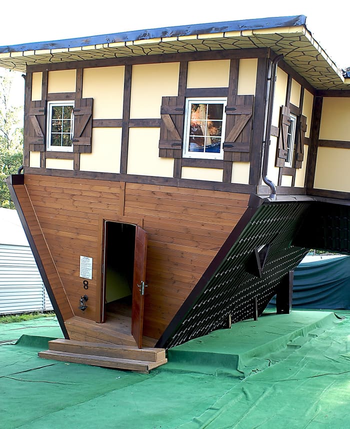 If you wanted to, you could even build your house to look like it's upside down. Tiny homes can borrow from all periods and styles of architecture, and can be made to fit any aesthetic.