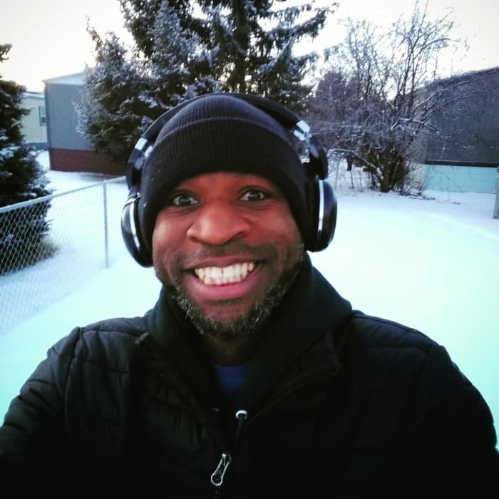 Taking a break from working online. Sometimes you need to play in the snow.