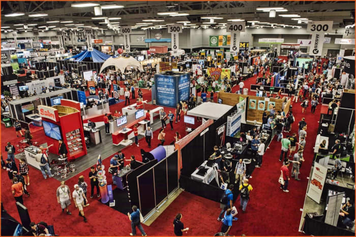 In a crowded trade show, you need to maximise the impact of your booth to make it stand out from the rest!