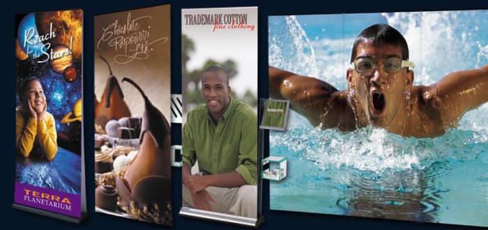 By using one or more Banner stand, you can change the look of your trade show booth very simply and cheaply.
