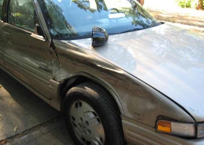This car is completely drivable, although the passenger door won't open. It just needs a mirror and windshield to be a "daily driver."