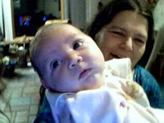 This picture contains no Amish people. The baby had a nanny who was Amish. The Amish people do not allow pictures taken because it promotes vanity.