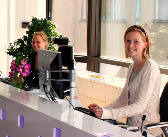 The reception area is where applicants can lose points. Be careful what you say and do. You are being watched.