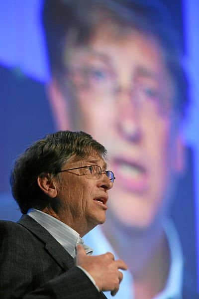 William H. Gates III, Chairman, Microsoft Corporation, USA, delivers a speech during the session 'A New Approach to Capitalism in the 21st Century' at the Annual Meeting 2008 of the World Economic Forum in Davos, Switzerland, January 24, 2008.