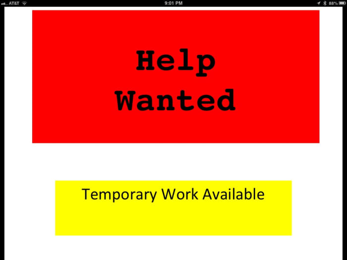 All jobs, temporary included, should have updated job descriptions to provide an accurate depiction of the job.