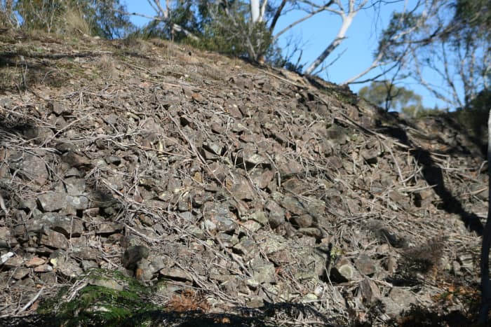 Historic gold fields have piles of rocks discarded in the desperate search for big nuggets. Modern metal detectors identify concealed nuggets and a trained eye can spot the types of rock most likely to hold a decent yield of gold flakes and specks.