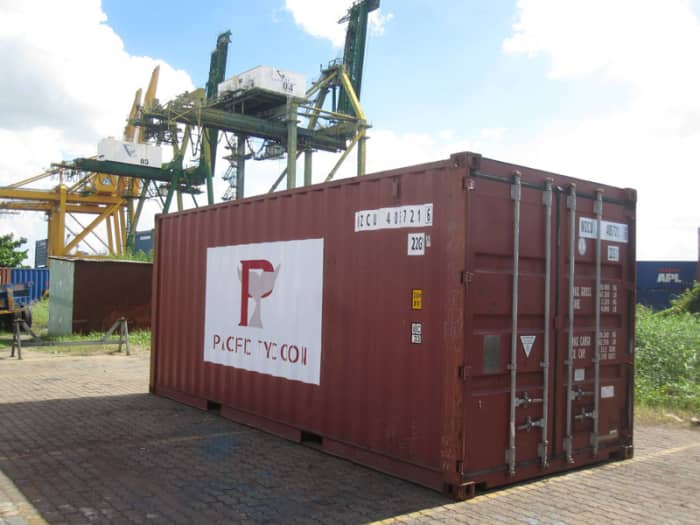 Recipe for success: Buy one shipping container. Put your latest, newest logo on it. Photograph a crap photo of it. Then post it on your website to convince everyone that everything is OK!