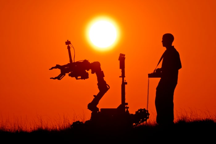 Robotics engineers design, build and maintain robots, mostly for industrial applications. Other uses include military, space, entertainment, education, housecleaning, and medicine.