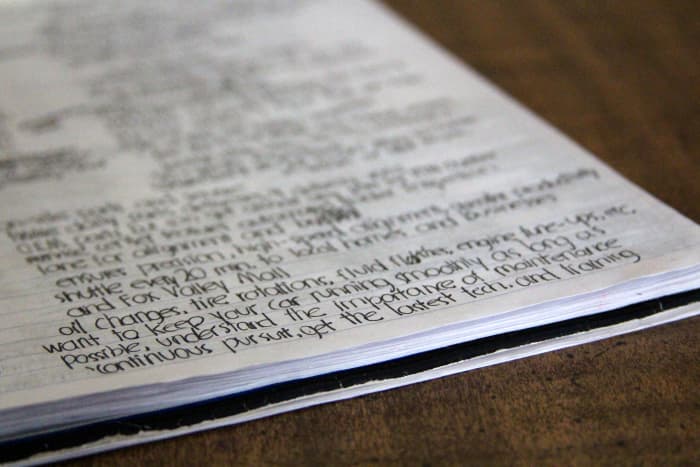 I'm still using a spiral notebook for organizing certain information, but I've streamlined this approach.