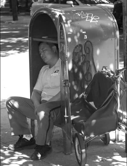 This new regular thought he bid on an overburdened route, but now his problem is where to hide for his afternoon nap.