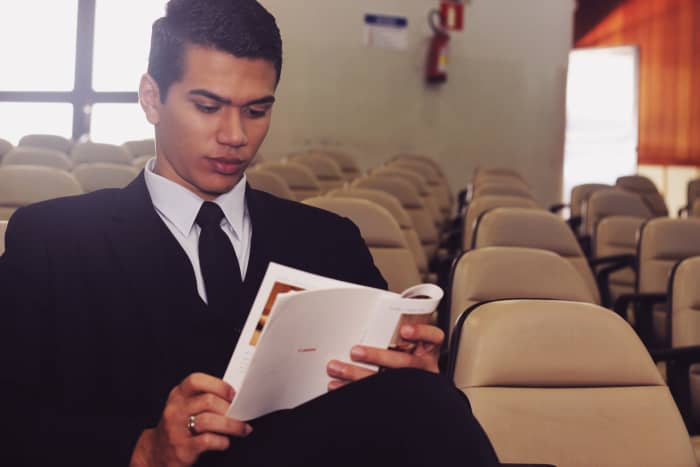 If you've got the jitters before giving your speech, channel your nervous energy into reviewing your material one last time.