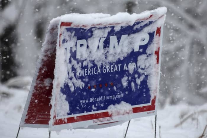 Snug in his oval office chair, his chambers heated merely by the friction of his executive-order-signing pen, I doubt Donald Trump is filling the chill of the freeze.