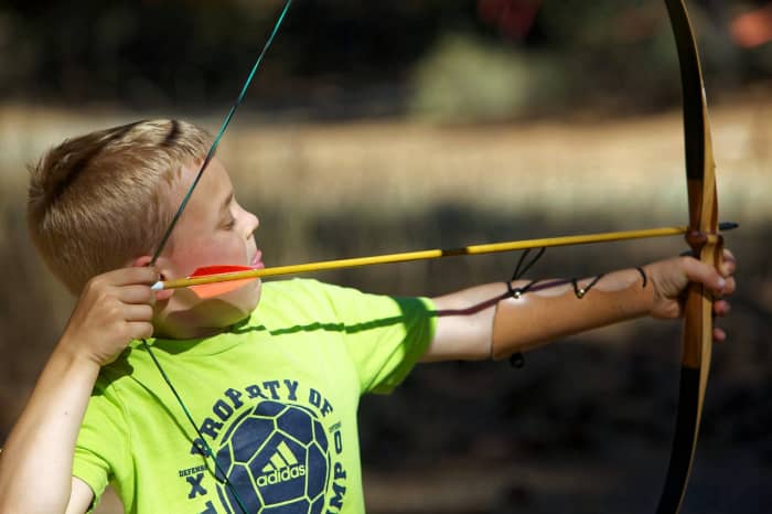 Archery is a popular camp activity.