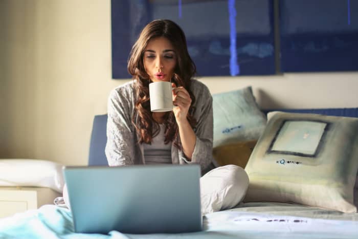 If you want to work in pajama bottoms, online teaching might be for you!
