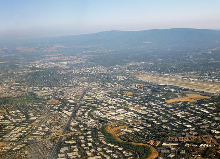 Silicon Valley - looking toward San Jose