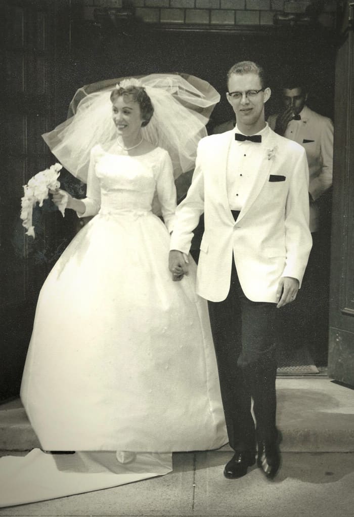 My mother-in-law, Ruth, popped the question, he said yes, and they were married for 40 years. She was always a take charge gal.
