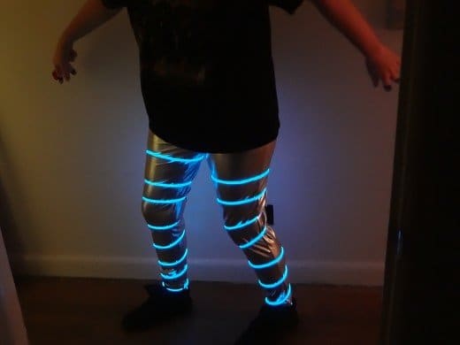 Use EL Wire to light yourself up.