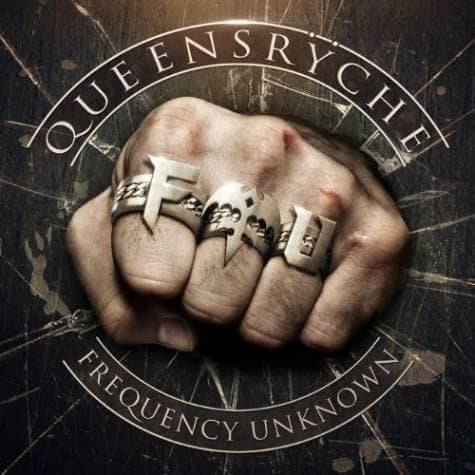 Geoff Tate's Queensrÿche's FREQUENCY UNKNOWN album cover. Note the prominent "F.U."...