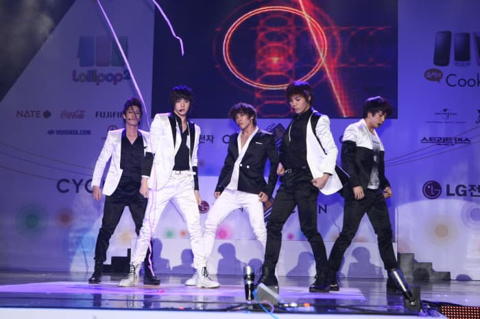 The members of MBLAQ.