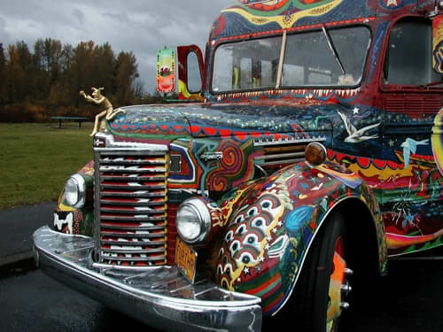 The Merry Pranksters’ colourful touring bus inspired Paul McCartney to write the song "Magical Mystery Tour."