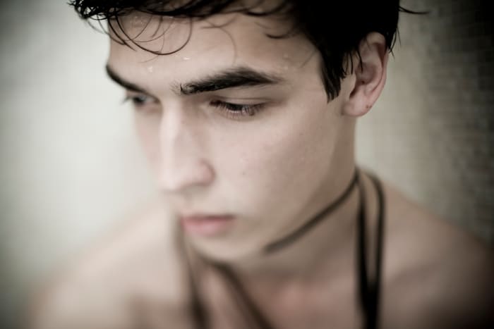 It's not unusual for men to take longer to process their grief over a lost relationship and to express it differently, through actions rather than verbally.